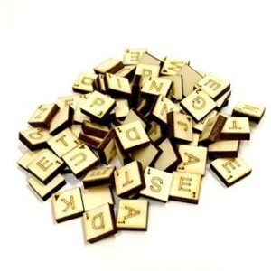 Scrabble játék betűk fából 15x15 mm - Image 2