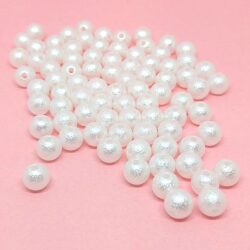Gyöngyház fehér mart gyöngy 8 mm