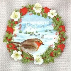 dekorszalveta-vorosbegy-karacsonyi-koszoruval-hobbykreativ