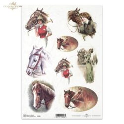lovak-allatok-vintage-rizspapir-r0226-hobbykreativ