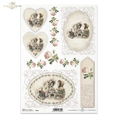 vintage-holgyek-keretben-rozsakkal-rizspapir-r0363-hobbykreativ