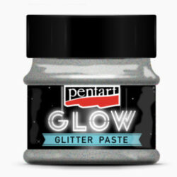 pentart-sotetben-vilagito-glitterpaszta-ezust-hobbykreativ