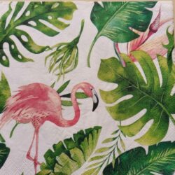 dekorszalveta-flamingo-es-palmalevelek-hobbykreativ