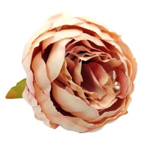 Selyem nagyméretű virágfej nude-rózsaszín 1 db