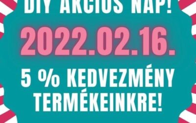 DIY AKCIÓS NAP – 5 % KEDVEZMÉNY