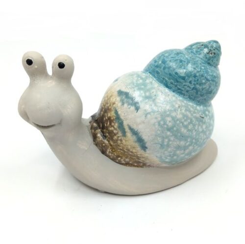 keramia-csiga-figura-natur-kek-61570-hobbykreativ