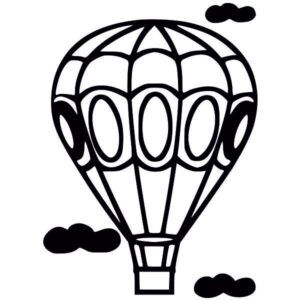 Homokkép sablon hőlégballon – többféle csomag variációban