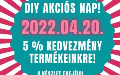 DIY AKCIÓS NAP – 5 % KEDVEZMÉNY