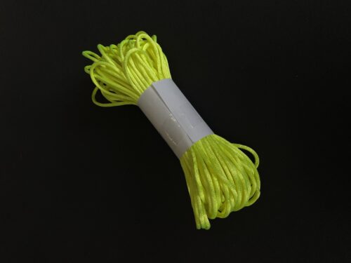 Gyöngyfűző zsinór neon sárga