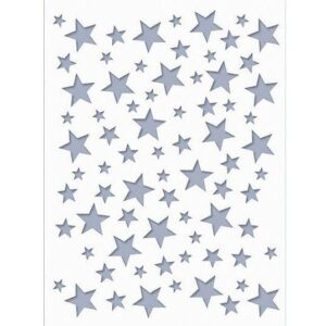 Sablon stencilezéshez csillagok 15 x 20 cm