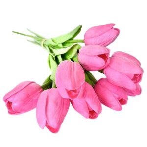Élethű PU tulipán pink 10 szálas csokor