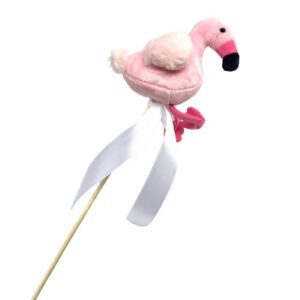 Csokorba tűzhető ultrafinom plüss flamingó rózsaszín 10 cm 1 db