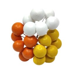 kezmuves-keramia-bogyo-mix-feher-narancs-citrom-21-db-hobbykreativ