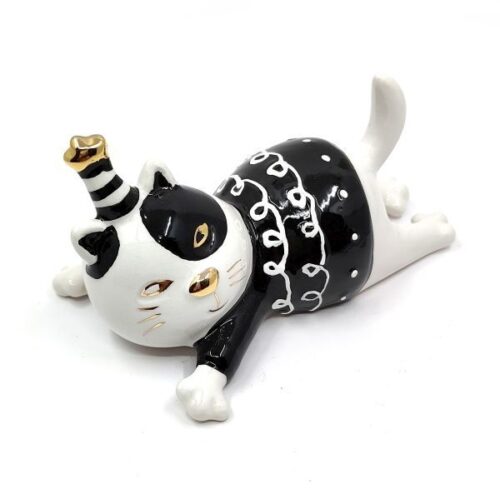 keramia-macska-figura-fekvo-fekete-feher-62306-2-hobbykreativ