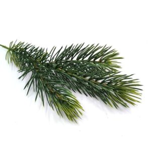 Dús műfenyő ág világosabb ágvégekkel 26 cm 1 db
