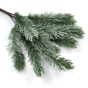 Műfenyő ágas díszítő csokor hamvas zöld 7 ágas