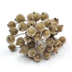 glitteres-betuzo-bogyok-drotszaron-arany-hobbykreativ