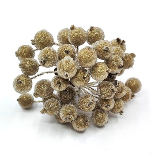 glitteres-betuzo-bogyok-drotszaron-arany-hobbykreativ