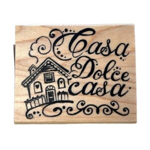 Fából készült nyomda “Casa Dolce Casa”