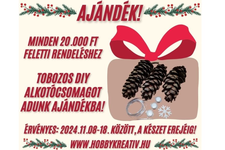 ajandek-tobozos-karacsonyi-diy-alkotocsomag-hobbykreativ