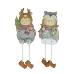 logolabu-glitteres-keramia-gyerek-szarvas-farkas-sapiban-kekes-DD66210-hobbykreativ