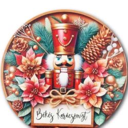 Békés karácsonyt - diótörő 13 cm